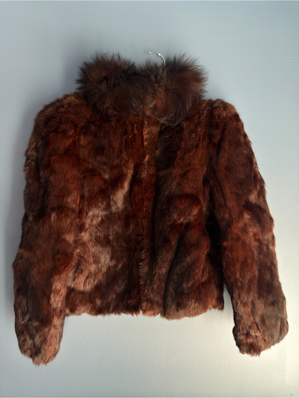 Brown Jacket - Lux rabbit Fur Women's Coat